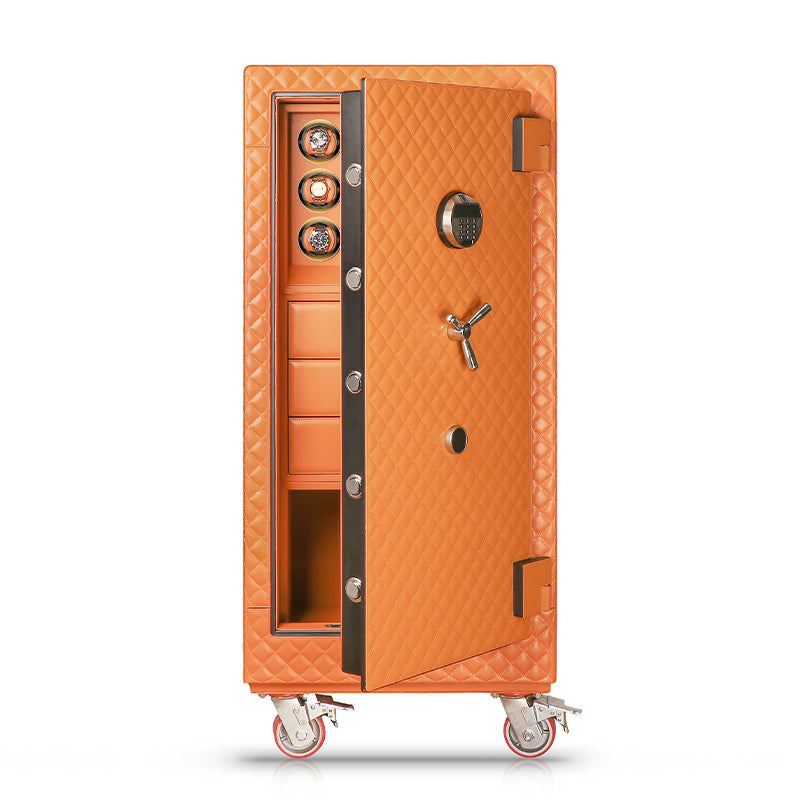 Eternity - Steel Alloy Integrated Leather Watch Safe - Time Winders