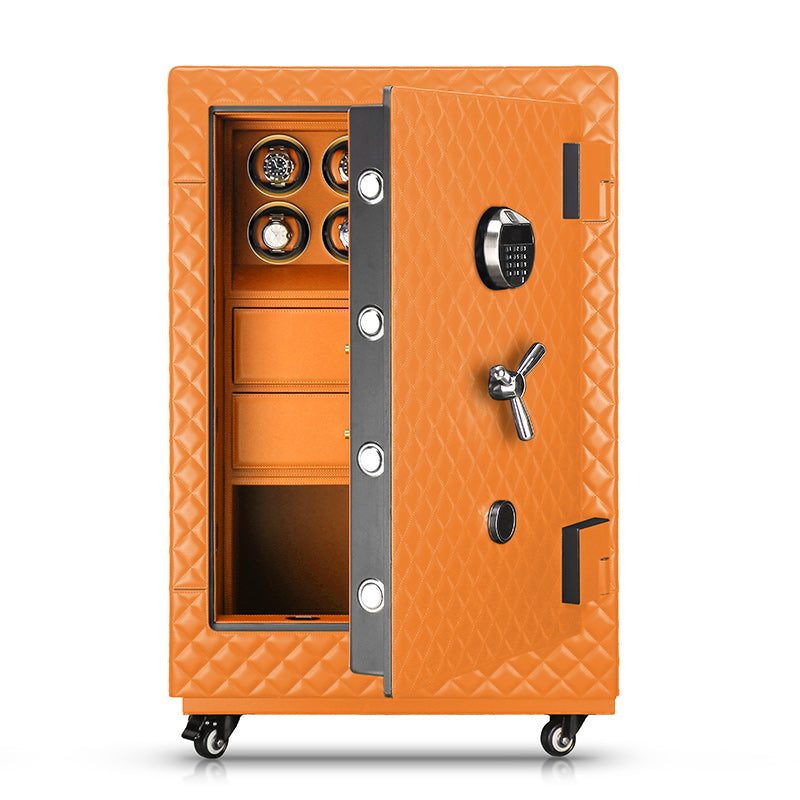 Eternity - Steel Alloy Integrated Leather Watch Safe - Time Winders