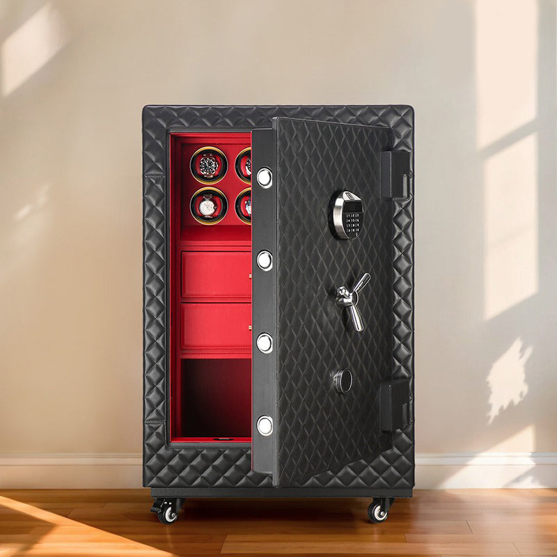 Eternity - Steel Alloy Integrated Leather Watch Safe - Time Winders